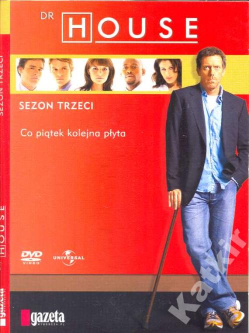 Dr House. Sezon 3. Odcinki 1-24. Komplet 8 x DVD.