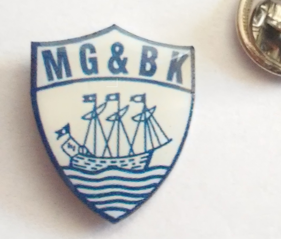 Odznaka MIDDELFART G & BK (DANIA) pin
