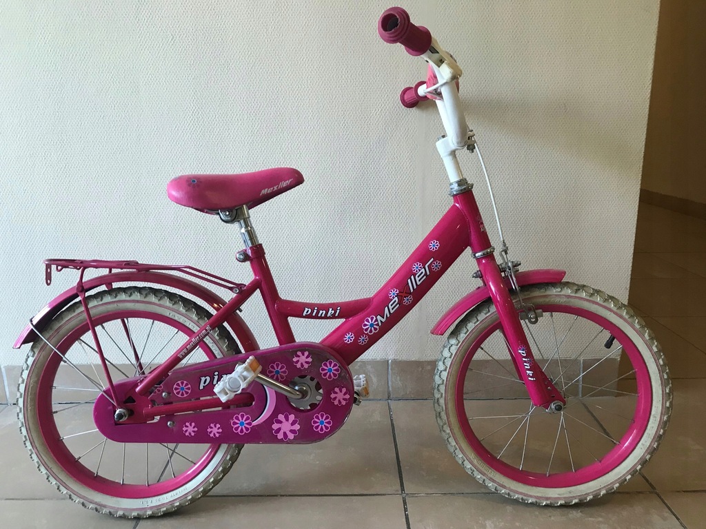 Różowy rower dla dziewczynki 16&quot;