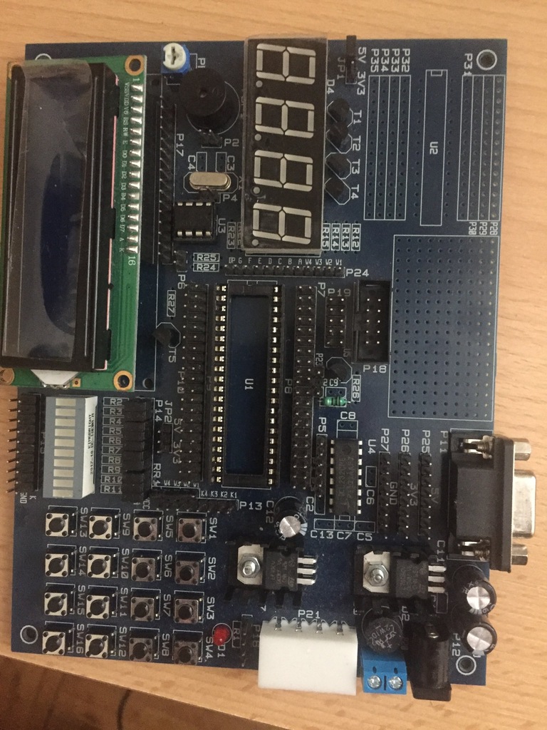 Płytka EDU AVR atmega , +LCD 2x16