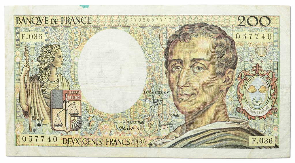 13.Francja, 200 Franków 1985, P.155.a, St.3