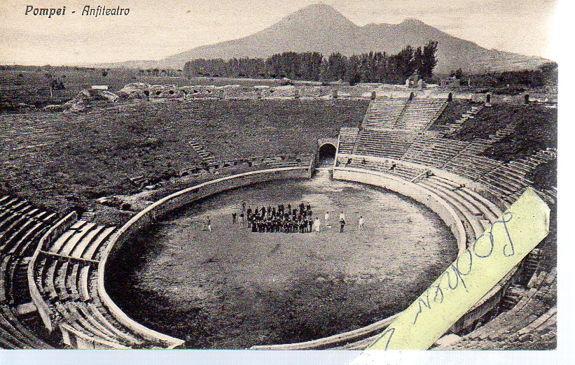 WŁOCHY POMPEJE POMPEI AMFITEATR 1905