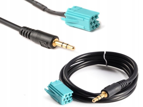 RENAULT RADIO AUX KABEL ISO JACK CD iPHONE MP3 DVD