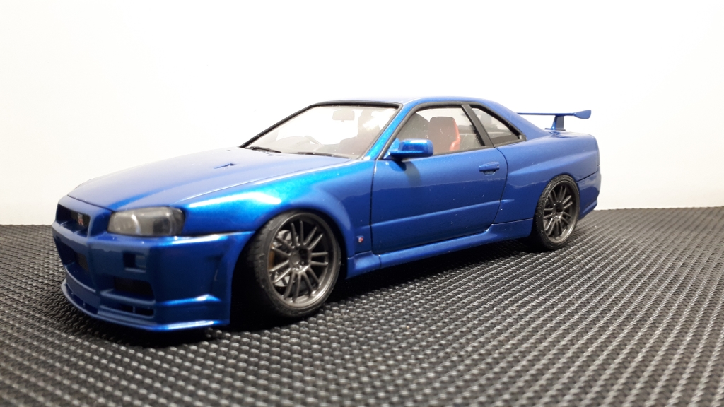 Nissan Skyline R34 1 24 Aoshima Sklejony 7729725077 Oficjalne Archiwum Allegro