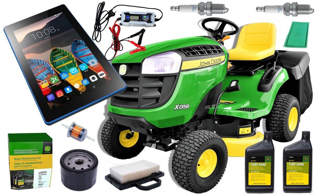 Traktorek John Deere X135R + TABLET PRO +AKCESORIA