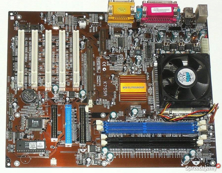 Płyta główna Socket A ECS K7S5A SiS 735 + AMD800MH