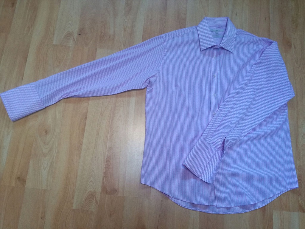Elegancka koszula męska na spinki Next roz. XL