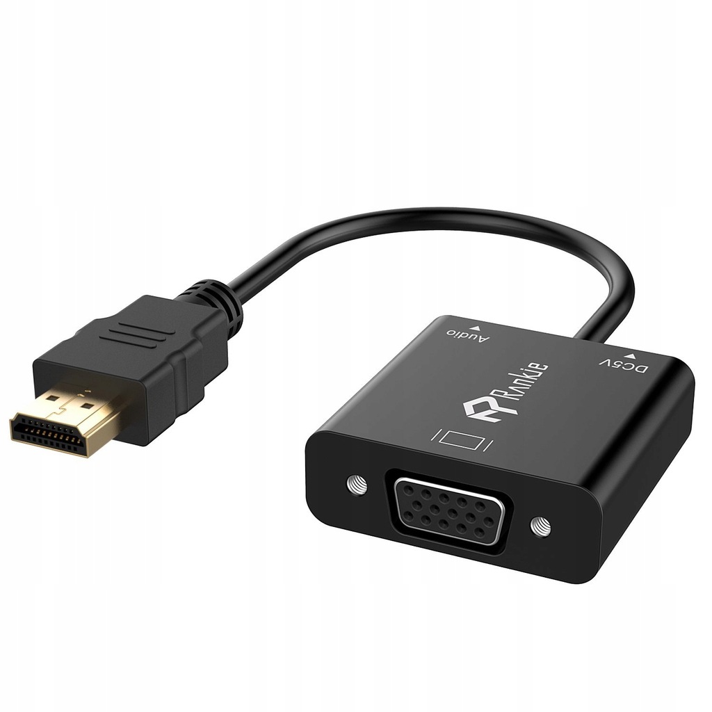 Rankie HDMI na VGA Adapter z 3.5mm Audio Port -