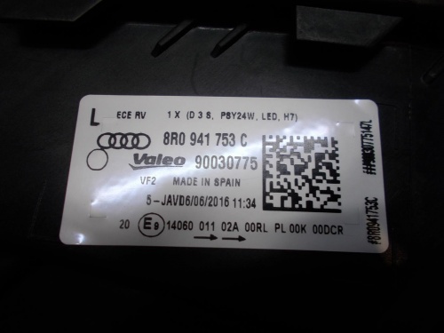 light front front left AUDI Q5 FL BI-XENON 012