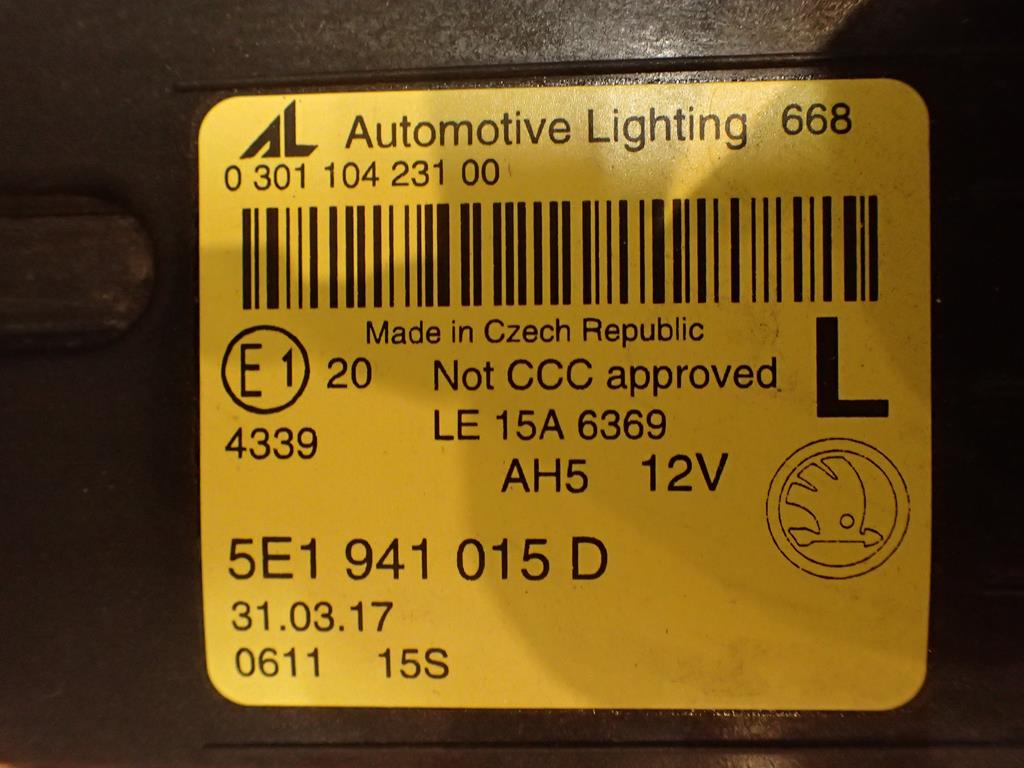 light front left SKODA OCTAVIA III LIFT FULL LED