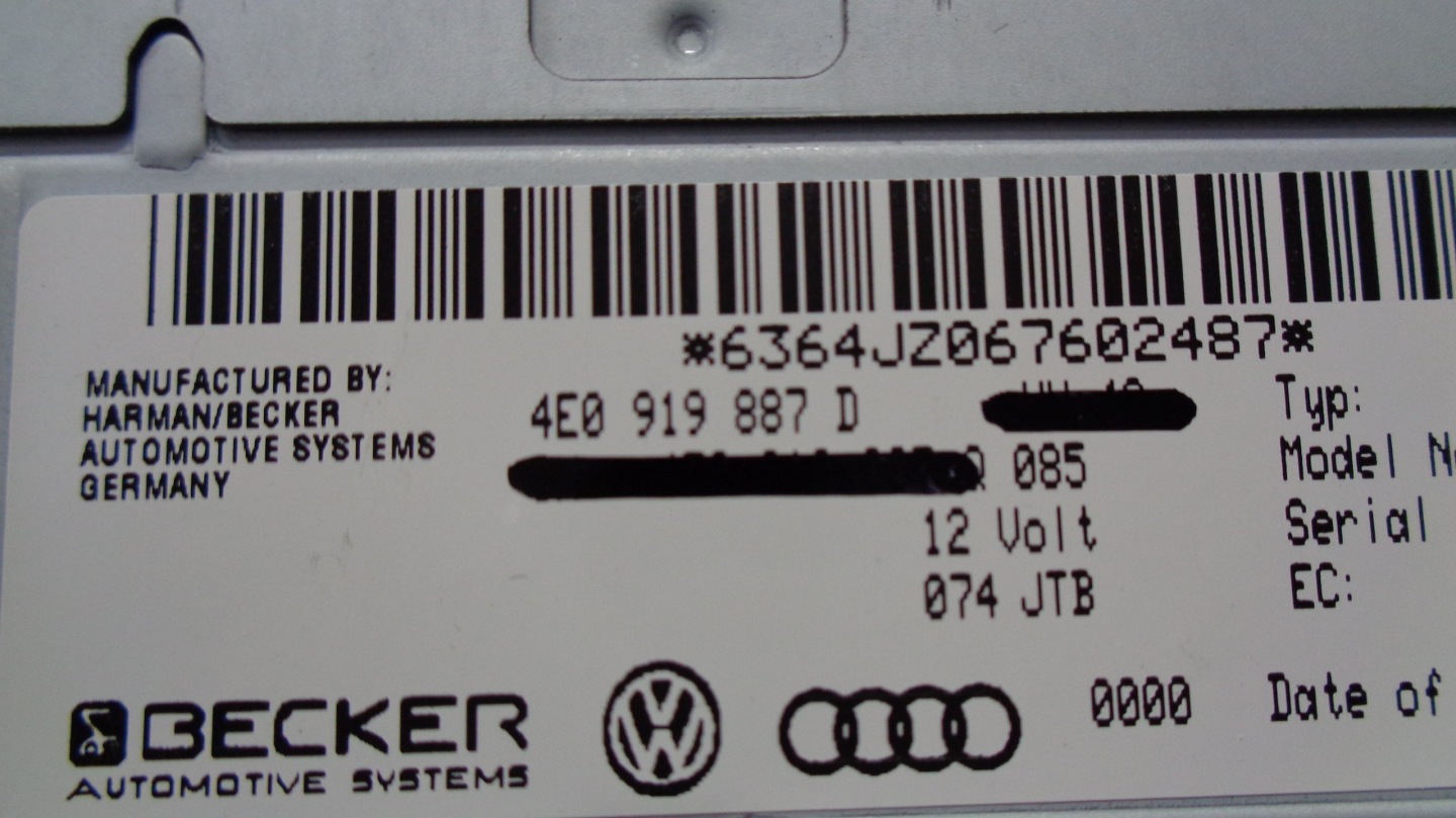 player navigation devices DVD 4E0910887T cover AUDI A6 C6