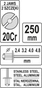 RUČNÁ NITOVAČKA 2.4-4.8MM YT-36007 NÁRADIE Hmotnosť (s balením) 0.64 kg