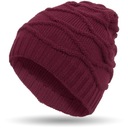 W316D BEANIE DAMSKA ZIMOWA CZAPKA DZIANINOWA