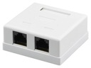 Zásuvka NEKU CAT6 UTP 2 x RJ45 na omítku bílá 241003 Určení internetové
