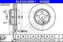 DISC BRAKE FRONT MERCEDES A W176 12- 24.0125-0200.1 ATE ATE photo 2 - milautoparts-fr.ukrlive.com