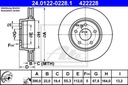 ATE DISCS PADS REAR - MERCEDES CLK C208, C209 300MM photo 2 - milautoparts-fr.ukrlive.com