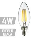 LED žiarovka E14 filament 4W teplá dekoratívna EDISON Počet kusov 1 ks