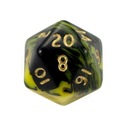 Игральные кости - кубики D20 Oblivion, желтые WBM