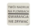 PLOMBY GWARANCYJNE STICKER 20x20mm VOID lustrzany 1000szt