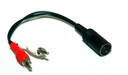 Соединительный кабель DIN5 / 2xCinch зелено/вес 0,2м