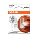 Żarówka OSRAM W5W 12V 5W całoszklana x2