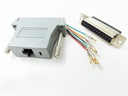 Com 25 PIN -контакт DB25 Adapter/ RJ45 8p8c