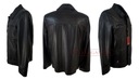 Pánska kožená bunda čierna ZATEPLENÁ KLASIKA 2v1 Veľkosť XL