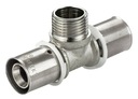Тройник Pex 20х1/2х20 ГЗ прессованный и обжатый