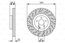 DISCS PADS BOSCH FRONT - MERCEDES E W212 344MM photo 2 - milautoparts-fr.ukrlive.com