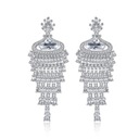 СЕРЬГИ NASSARIUS SWAROVSKI С БРИЛЛИАНТАМИ И КРИСТАЛЛАМИ СВАДЬБА