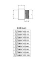 Predĺženie 1/2 x 30 mm mosadz Druh iný