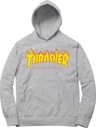 THRASHER MAGAZINE mikina s kapucňou DÁMSKA veľ. M Výstrih okrúhly