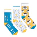 PONOŽKY DLHÁ BANANA SOCKS 42-46 COFFEE Dominujúci vzor zmiešané vzory