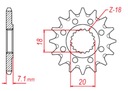 PROX PINION GEAR PROPULSION PROX 07.FS32080-13 photo 3 - milautoparts-fr.ukrlive.com