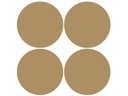 Наклейки на стену в виде золотых кругов, 10 см