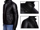 Kožená bunda Jesenná zimná DORJAN FRA450 S Dominujúca farba čierna