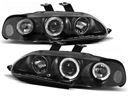 FEUX AVANT HONDA CIVIC BLACK 2/3D ANGEL LED 91-95 photo 1 - milautoparts-fr.ukrlive.com