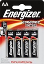 БАТАРЕЯ ENERGIZER ALKALINE POWER AA LR6 1,5 В, 4 ШТ.