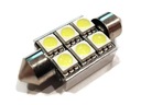 ЛАМПОЧКА 6 LED 5050 SMD ТРУБА 36мм C5W C10W CANBUS