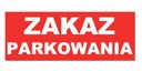 Табличка ЗНАК ПАРКОВКА ЗАПРЕЩЕНА ПВХ 30х10см Знак парковка запрещена