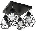 LOFT EDISON 4 LED ПРОВОДНАЯ ЛЮСТРА ПОТОЛОЧНЫЙ СВЕТИЛЬНИК