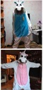 PYŽAMO JEDNOROŽEC KIGURUMI COSPLAY ONESIE DRES N S Druh zapínateľný s kapucňou