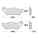 TRW BREMSBELÄGE BREMSEN- TRW MCB707 BMW G HP2 K R MOTO GUZZI CALIFORNIA Bild 12