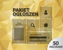 50 ogłoszeń - Pakiet wystawianie ogłoszeń FV