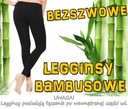 91 BAMBUSOWE czarne LEGGINSY MODELUJĄCE Długość nogawki długa