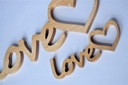 Nápis LOVE z dreva drevená svadba Valentín 27cm, stojaci dekoračný Značka inna marka