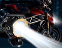 HALOGEN MOTORCYCLE QUAD HEADLIGHT WORKING FOG HEADLIGHT LED RING CREE U7  photo 15