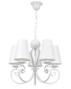 Люстра WHITE HINGING LAMP с абажурами KLIWO 5