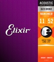 Струны для акустической гитары Elixir NanoWeb 80/20 Bronze 11-52 (11027)