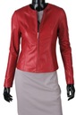 Červená dámska kožená bunda Chanelka prírodná koža DORJAN CHA464 L Značka Dorjan